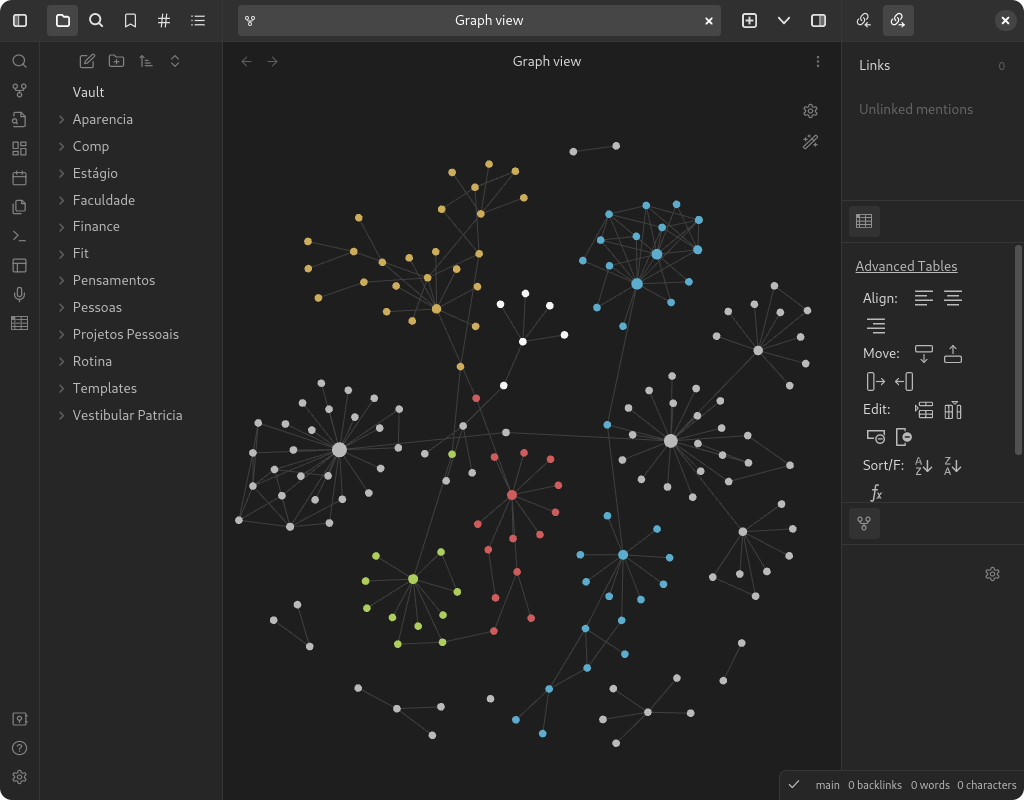 Obsidian vault screenshot